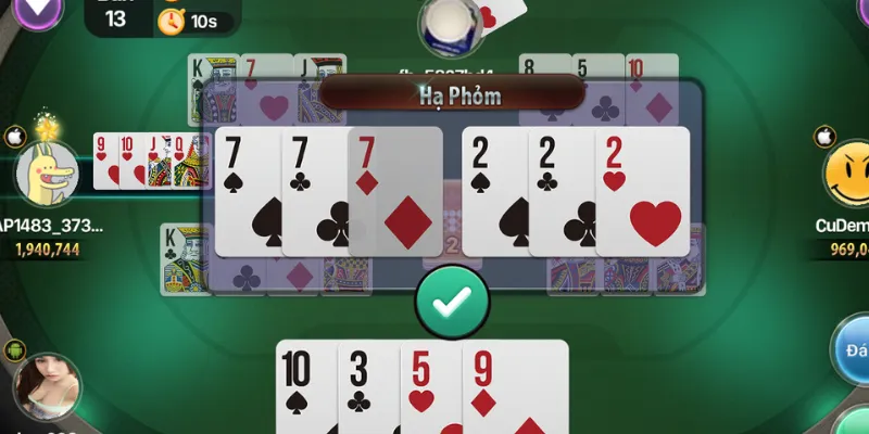 Cách chơi phỏm 9 cây – Kỹ thuật câu bài cao thủ dùng 2 Các quy tắc cơ bản khi chơi phỏm 9 cây